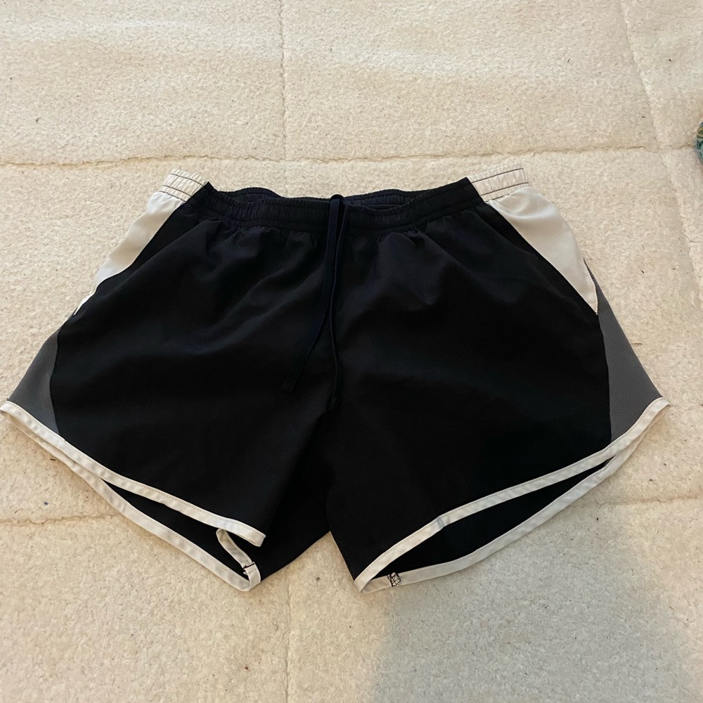 Black athletic shorts